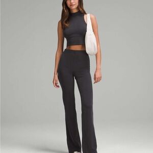 Lululemon Ribbed Softstreme Flared Pant *Tall Black